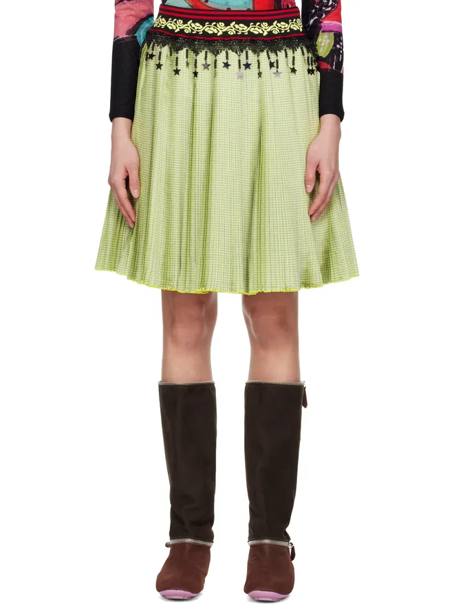 Chopova Lowena Chopova Lowena Stacey ニット プリーツ ミディアムスカートの商品画像