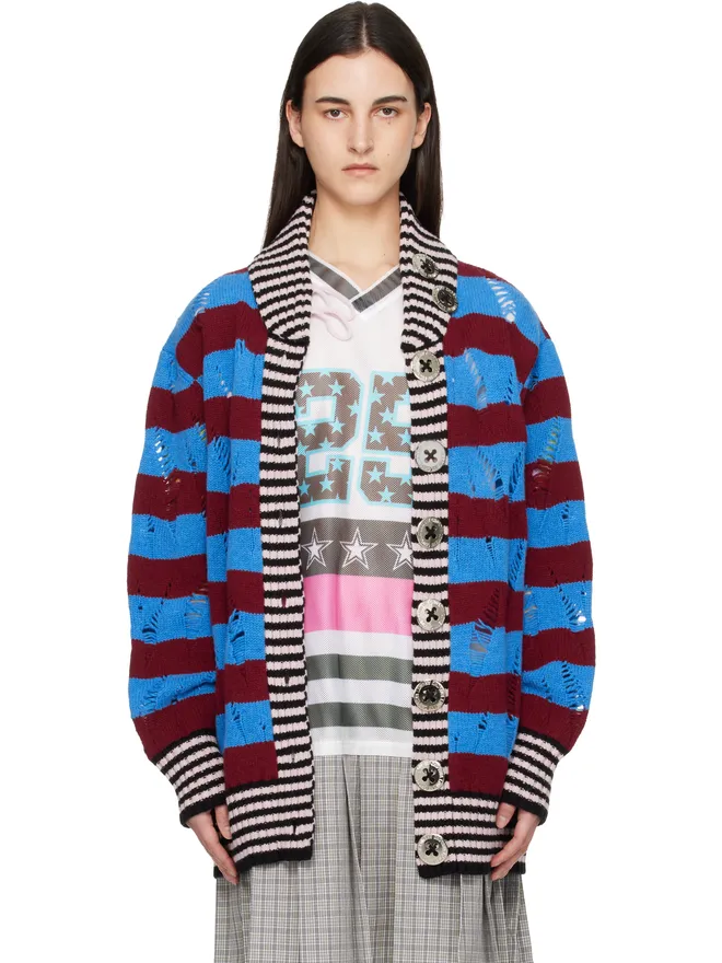 Chopova Lowena Chopova Lowena Letterman Blue カーディガンの商品画像