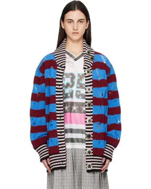 Chopova Lowena Letterman Blue カーディガン - サムネイル1