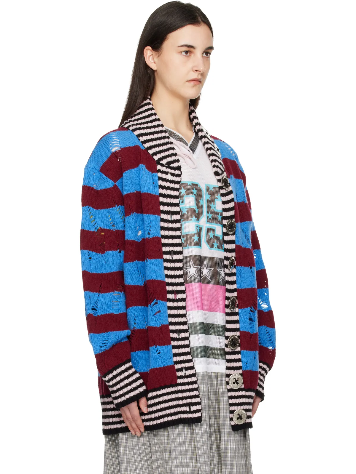 Chopova Lowena Letterman Blue カーディガン - 画像2