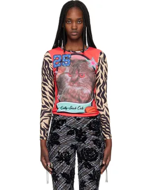 Chopova Lowena 'Cutty Sark Cats' Fitted ジャージ Tシャツ - サムネイル1