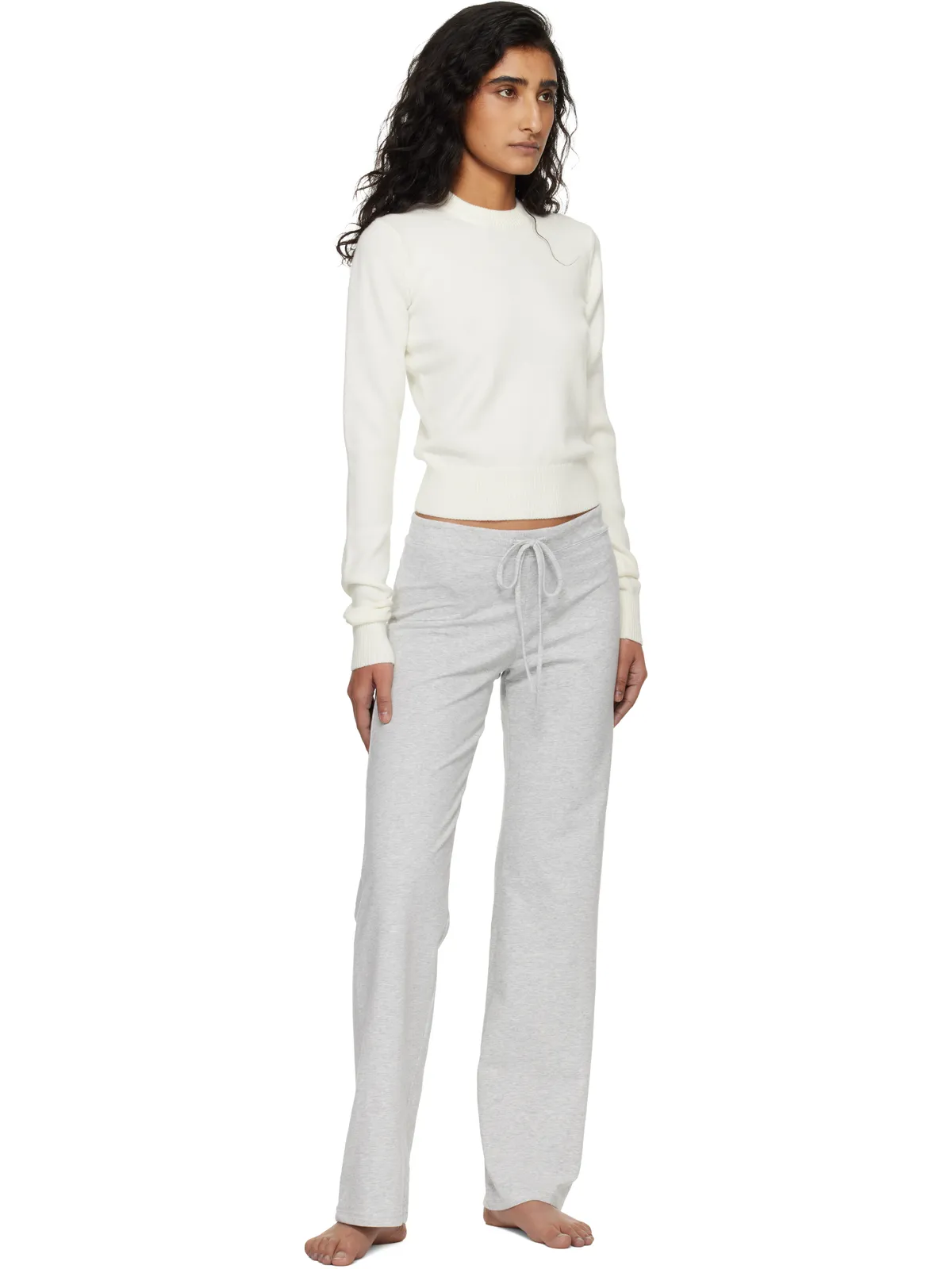 SKIMS 'Sweater Knits' リブ フィット クルーネックセーター - 画像4