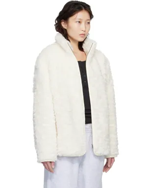 SKIMS フェイクファー オーバーサイズ モックネック ジャケット - サムネイル2
