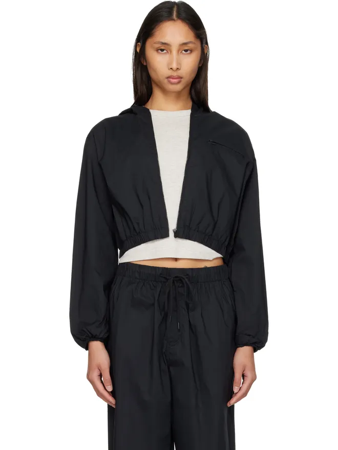 SKIMS SKIMS Woven Cotton クロップド ジップアップ ジャケットの商品画像