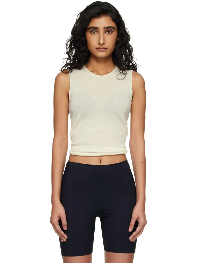 SKIMS SKIMS Featherweight Cashmere ノースリーブ トップスの商品画像