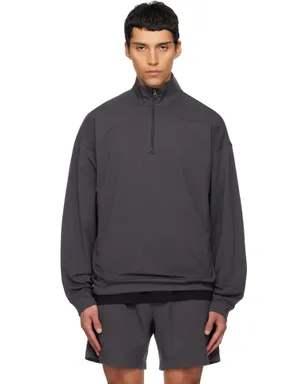 SKIMS Jersey Lounge リラックス ハーフジッププルオーバー スウェットシャツ - サムネイル1