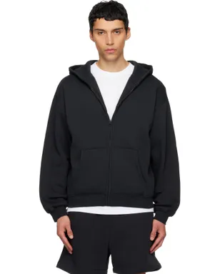 SKIMS Fleece Lounge リラックス ジップアップフーディ - サムネイル1