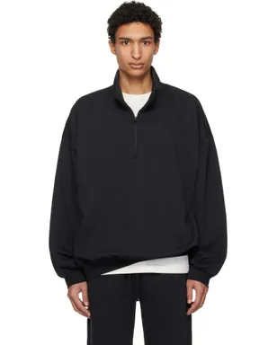 SKIMS Fleece Lounge リラックス ハーフジップ トラックジャケット - サムネイル1