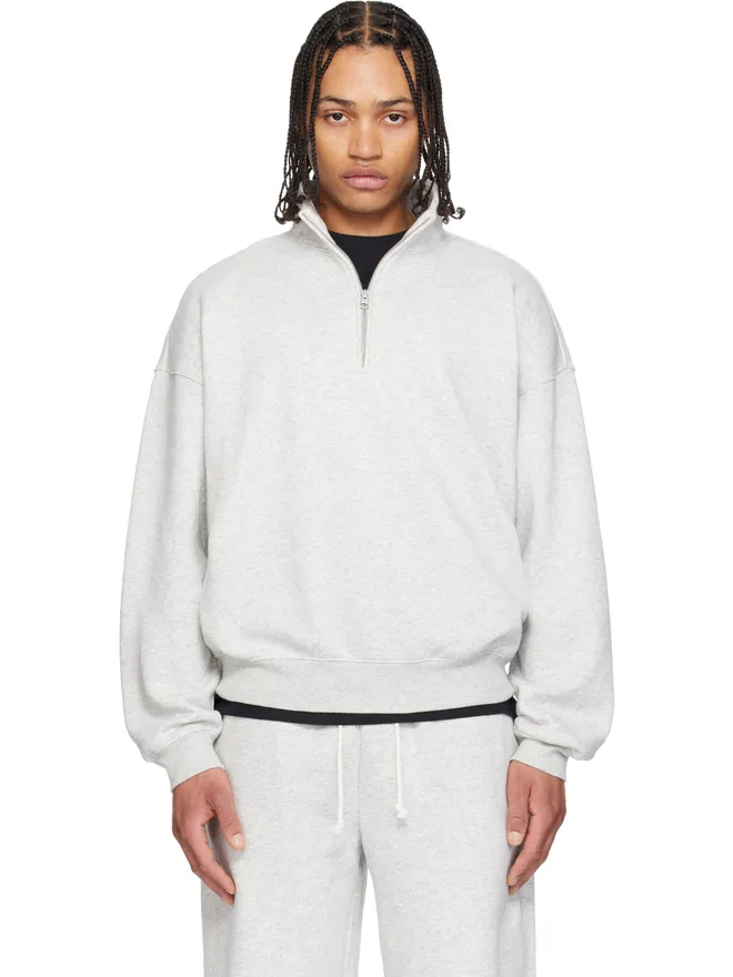 SKIMS SKIMS Fleece Lounge Relaxed Quarter Zip スウェットシャツの商品画像