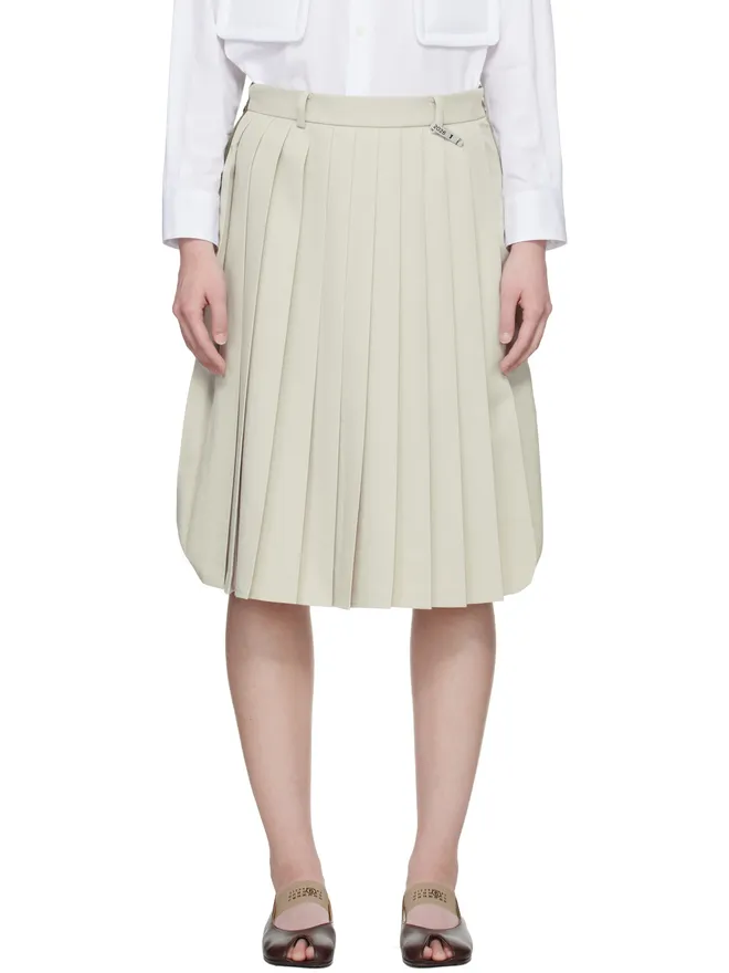 Maison MIHARA YASUHIRO Maison MIHARA YASUHIRO Combined Pleats Cargo ミディアムスカートの商品画像