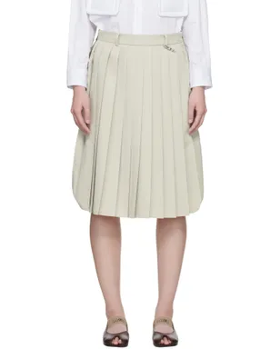 Maison MIHARA YASUHIRO Combined Pleats Cargo ミディアムスカート - サムネイル1