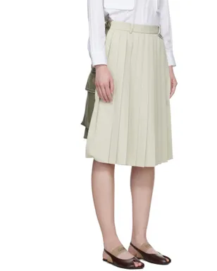Maison MIHARA YASUHIRO Combined Pleats Cargo ミディアムスカート - サムネイル2