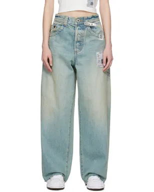 Maison MIHARA YASUHIRO Amateur Sewn Like ワイドジーンズ - サムネイル1