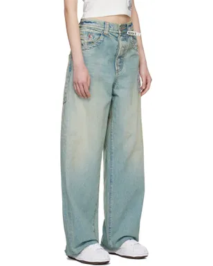 Maison MIHARA YASUHIRO Amateur Sewn Like ワイドジーンズ - サムネイル2