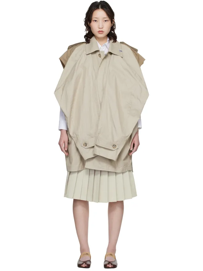 Maison MIHARA YASUHIRO Maison MIHARA YASUHIRO Vest Combined Balmacaan トレンチコートの商品画像