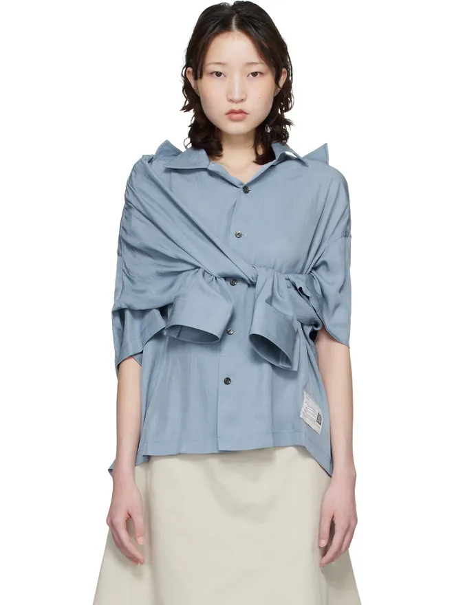 Maison MIHARA YASUHIRO Maison MIHARA YASUHIRO ショール レイヤード シャツの商品画像