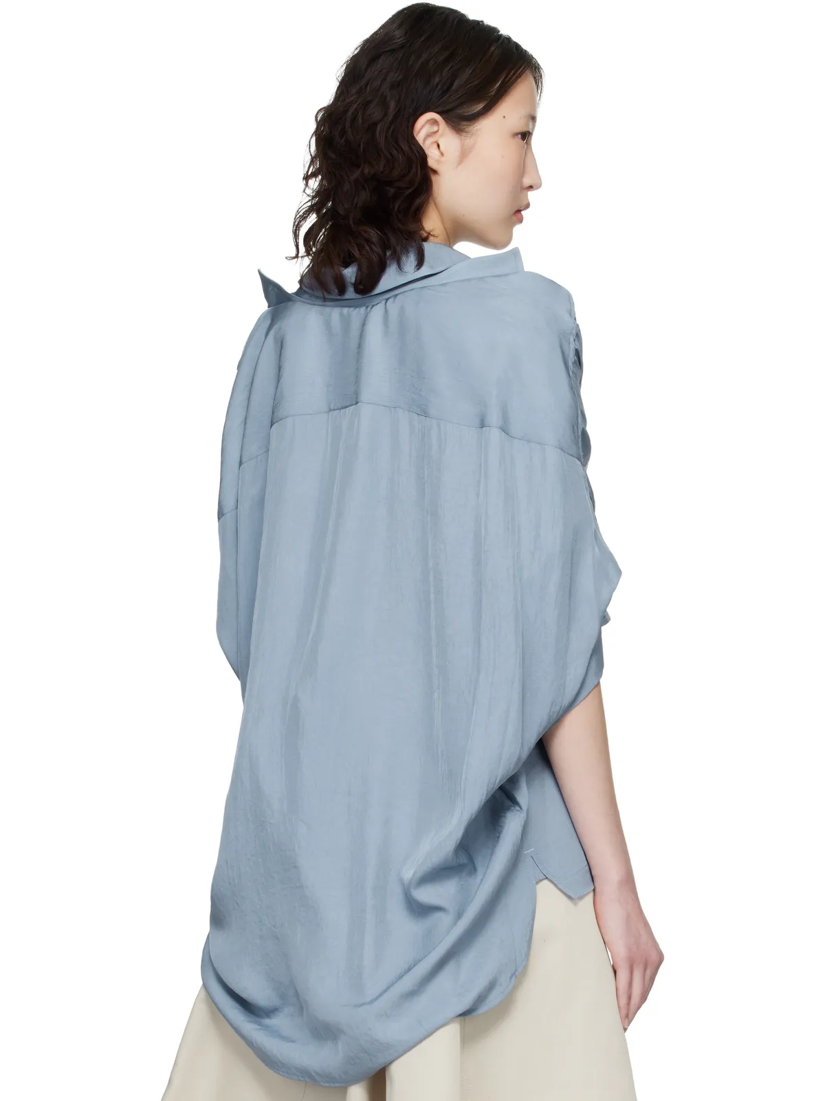 Maison MIHARA YASUHIRO ショール レイヤード シャツ - 画像3