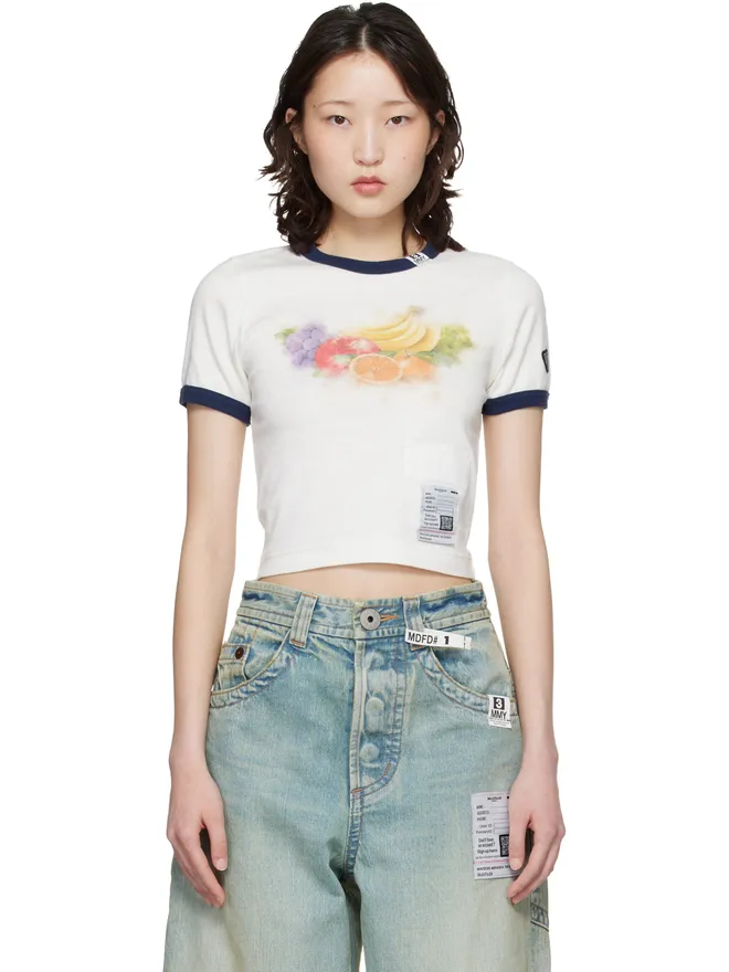 Maison MIHARA YASUHIRO Maison MIHARA YASUHIRO Fruit Printed Ringer ベビーTシャツの商品画像