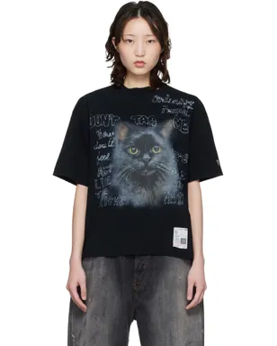 Maison MIHARA YASUHIRO Cat プリントTシャツ - サムネイル1
