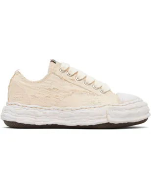Maison MIHARA YASUHIRO 'Peterson23' OG Sole Ripped Overdye キャンバス スニーカー - サムネイル1