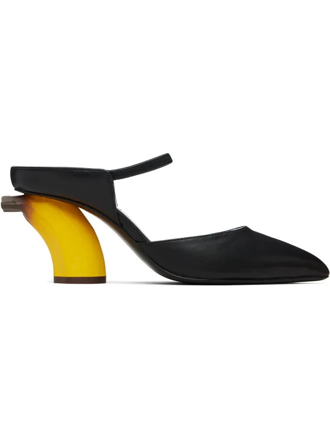 Maison MIHARA YASUHIRO Maison MIHARA YASUHIRO ブラック Banana Mule ヒールの商品画像