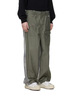 Maison MIHARA YASUHIRO カーキ Sweat Pants Combined カーゴパンツ - サムネイル2