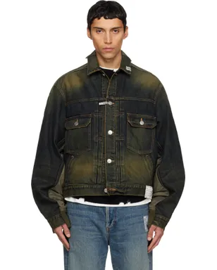 Maison MIHARA YASUHIRO Front Back Combined デニムジャケット - サムネイル1