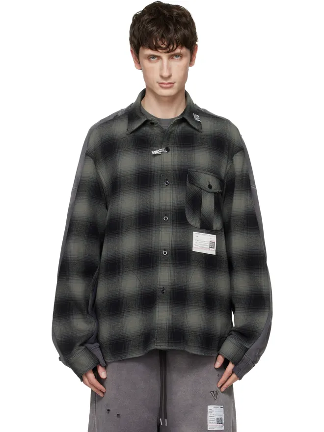 Maison MIHARA YASUHIRO Maison MIHARA YASUHIRO Front Back Combined チェック シャツの商品画像