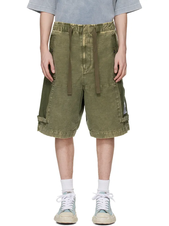 Maison MIHARA YASUHIRO Maison MIHARA YASUHIRO コットンサテン カーゴショートパンツの商品画像