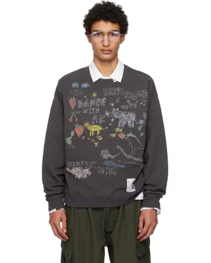 Maison MIHARA YASUHIRO Kids Doodle プリント スウェットシャツ - サムネイル1