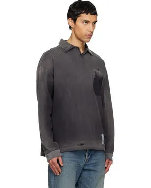 Maison MIHARA YASUHIRO Sun Faded 長袖ポロシャツ - サムネイル2