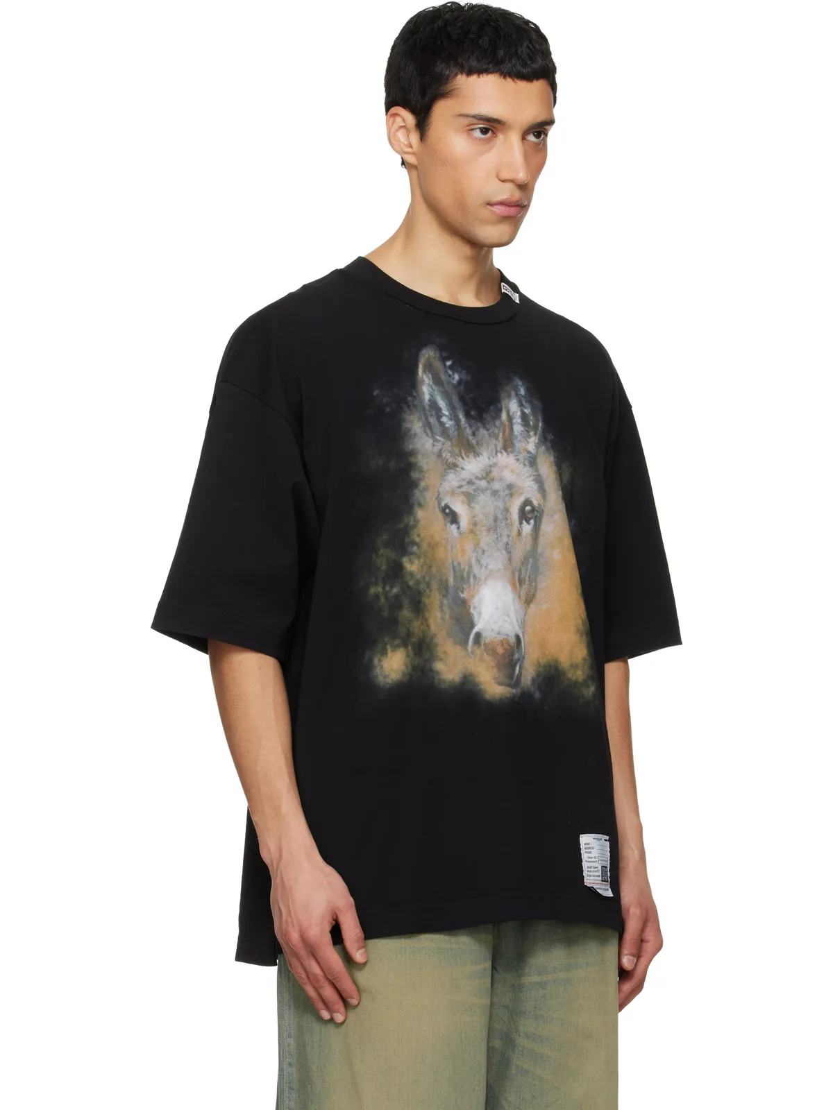 Maison MIHARA YASUHIRO Horse プリントTシャツ - 画像2
