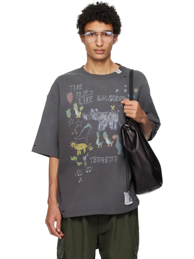 Maison MIHARA YASUHIRO Maison MIHARA YASUHIRO Kids Doodle プリントTシャツの商品画像