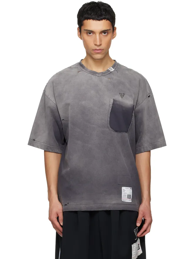 Maison MIHARA YASUHIRO Maison MIHARA YASUHIRO Sun Faded VネックTシャツの商品画像
