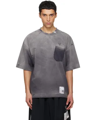 Maison MIHARA YASUHIRO Sun Faded VネックTシャツ - サムネイル1