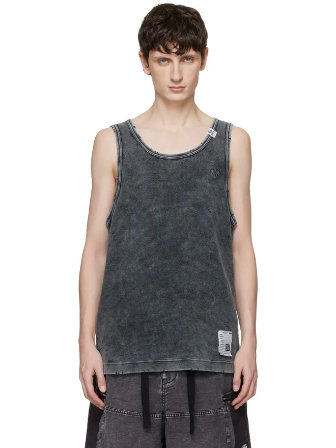 Maison MIHARA YASUHIRO Maison MIHARA YASUHIRO Bleached サーマル タンクトップの商品画像