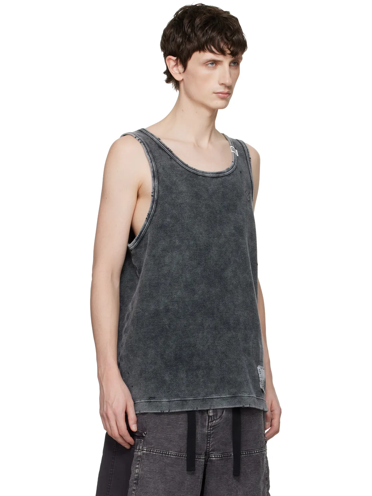 Maison MIHARA YASUHIRO Bleached サーマル タンクトップ - 画像2