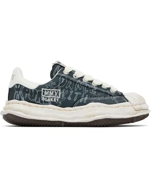 Maison MIHARA YASUHIRO Blakey OG Sole グラフィティプリント キャンバス スニーカー - サムネイル1
