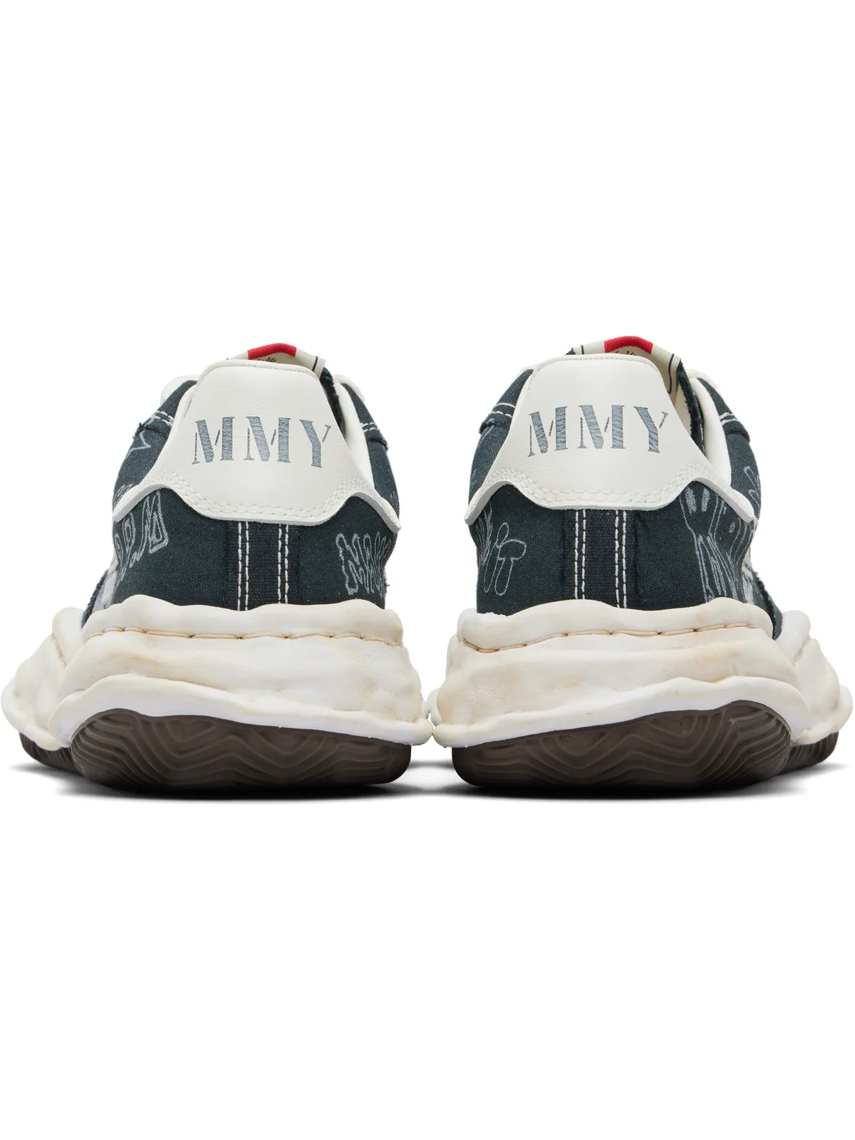 Maison MIHARA YASUHIRO Blakey OG Sole グラフィティプリント キャンバス スニーカー - 画像2