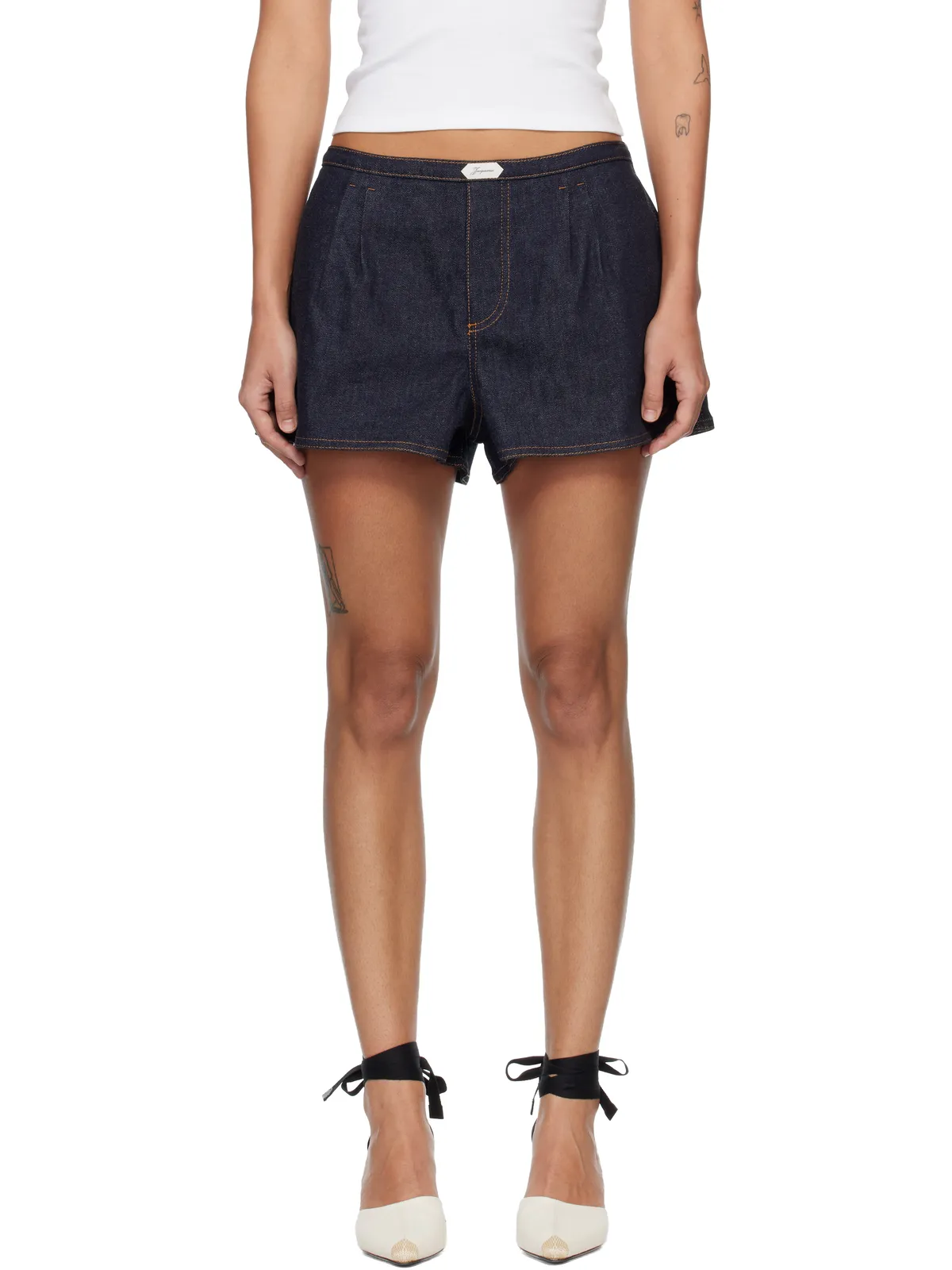 JACQUEMUS 'The Amelo de-Nîmes denim' ショートパンツ - 画像1