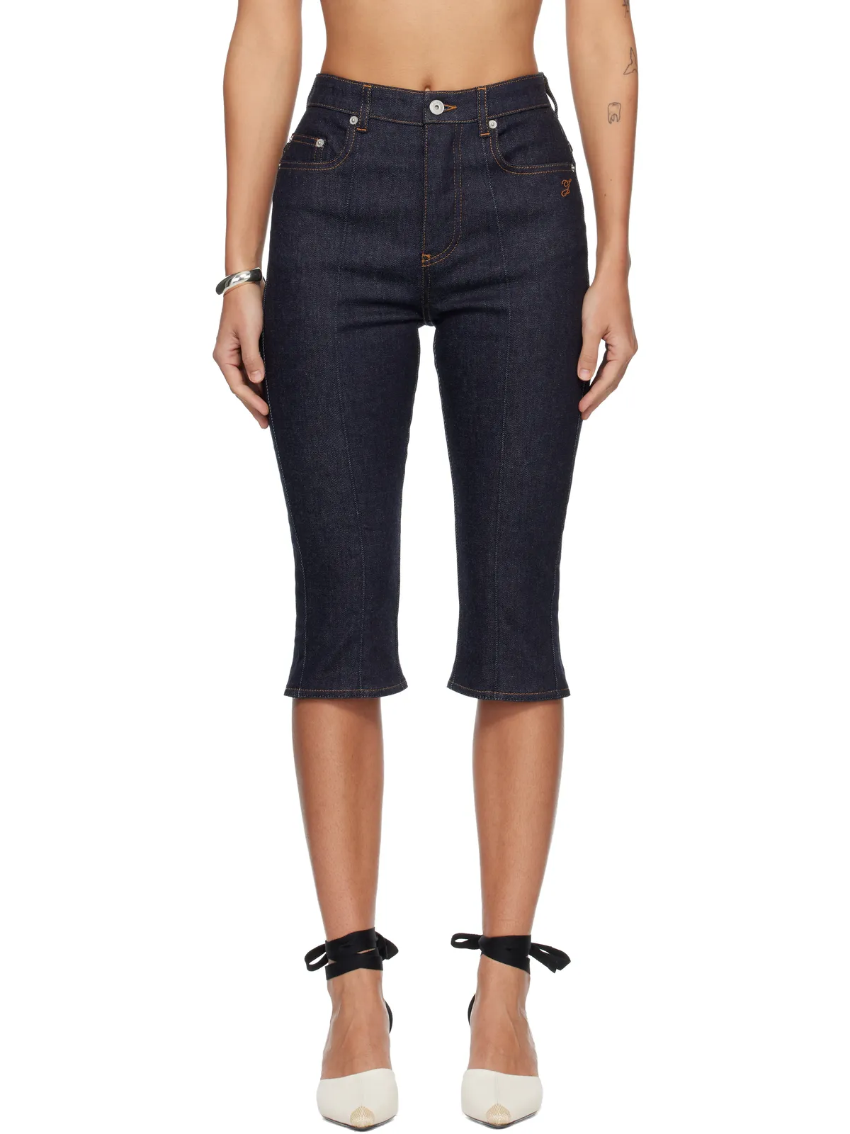 JACQUEMUS 'The de-Nîmes denim capri' ジーンズ - 画像1