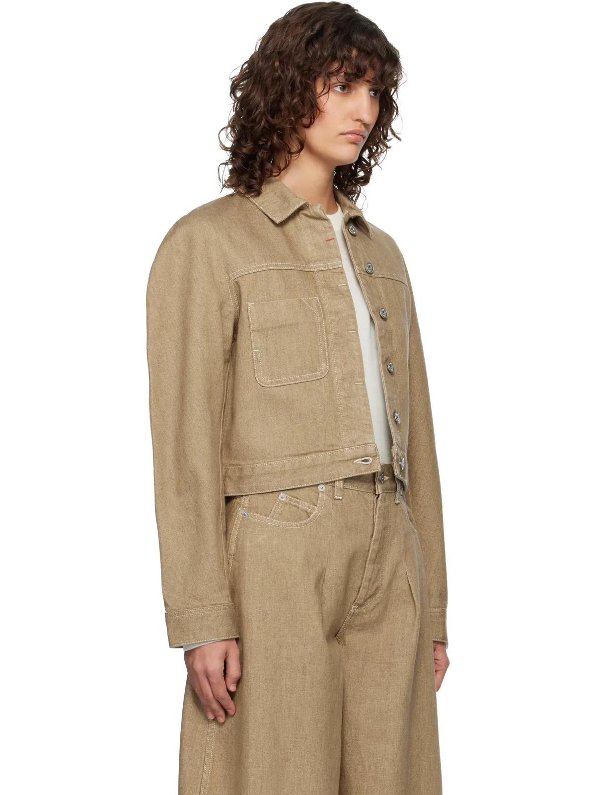 JACQUEMUS 'The Ovalo cargo' デニムジャケット - 画像2