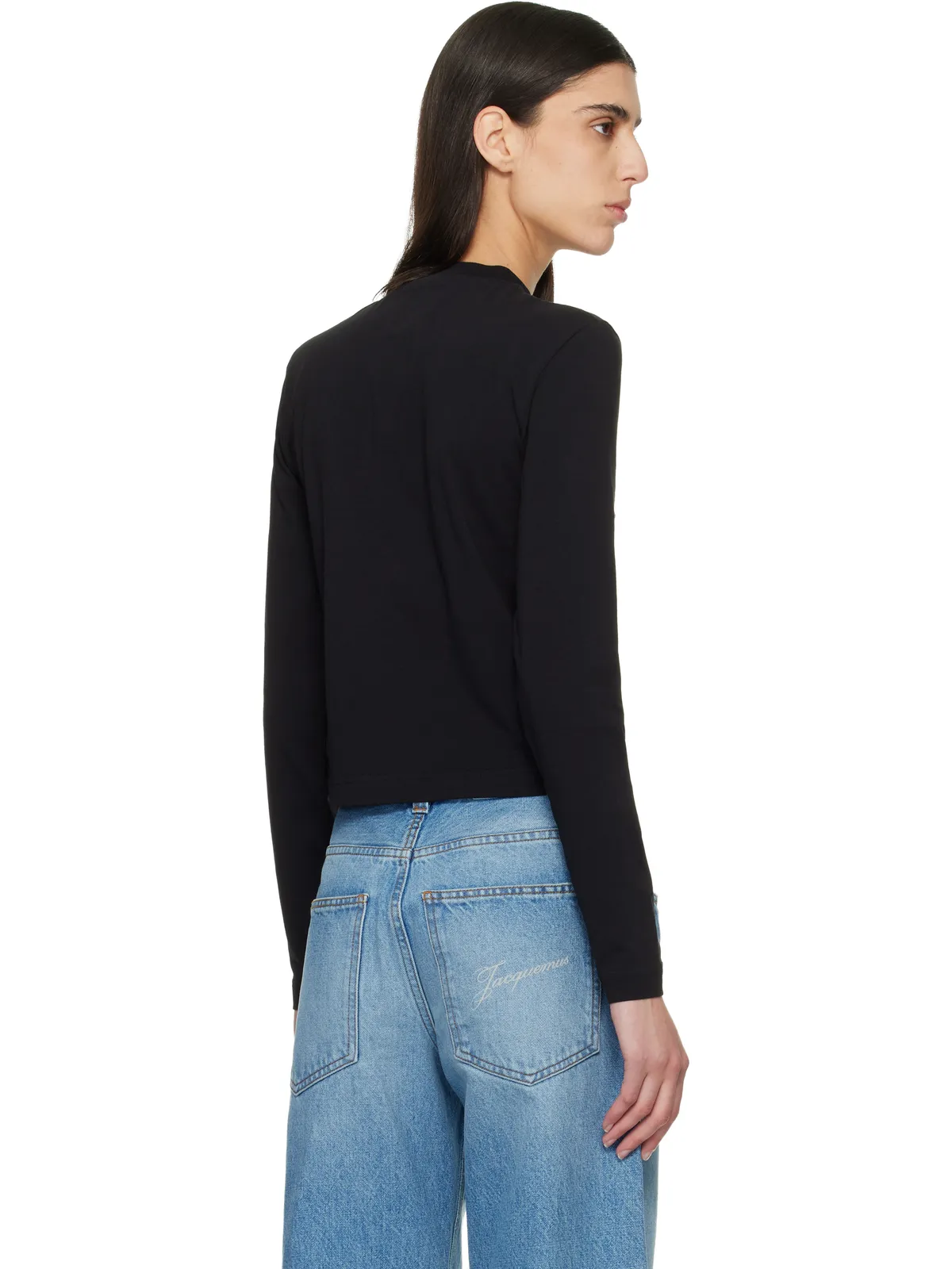 JACQUEMUS 'The Gros Grain long-sleeve' Tシャツ - 画像3