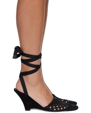 JACQUEMUS ブラック 'The high espadrilles' ヒール - サムネイル1