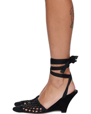JACQUEMUS ブラック 'The high espadrilles' ヒール - サムネイル3