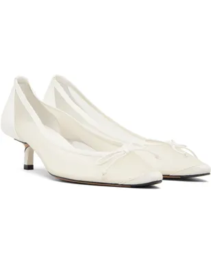 JACQUEMUS ホワイト 'The low Turni' ヒール - サムネイル4