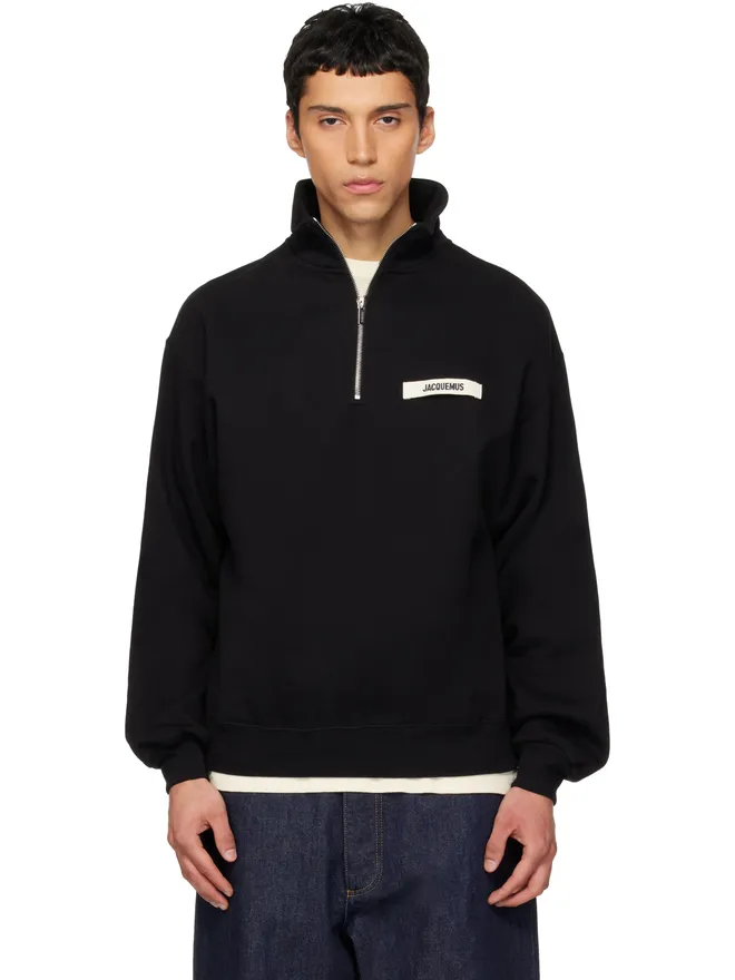 JACQUEMUS JACQUEMUS La Croisière 'The Gros Grain zipped-rollneck' スウェットシャツの商品画像