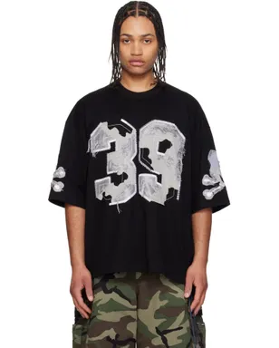 mastermind JAPAN '39' Distressed Patch 五分袖Tシャツ - サムネイル1