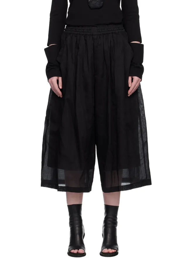 YOHJI YAMAMOTO YOHJI YAMAMOTO ダブルレイヤー トラウザーズの商品画像