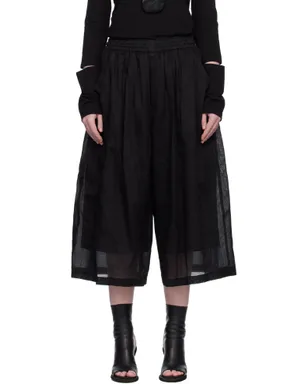 YOHJI YAMAMOTO ダブルレイヤー トラウザーズ - サムネイル1